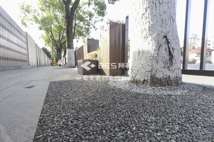 膠粘石樹池