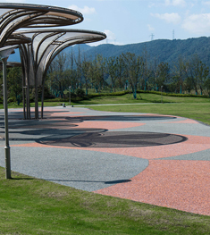 膠粘石透水地坪